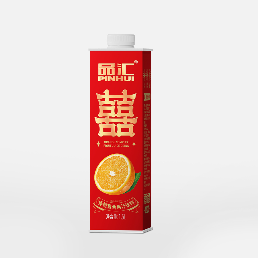 1.5L盒装喜字香橙