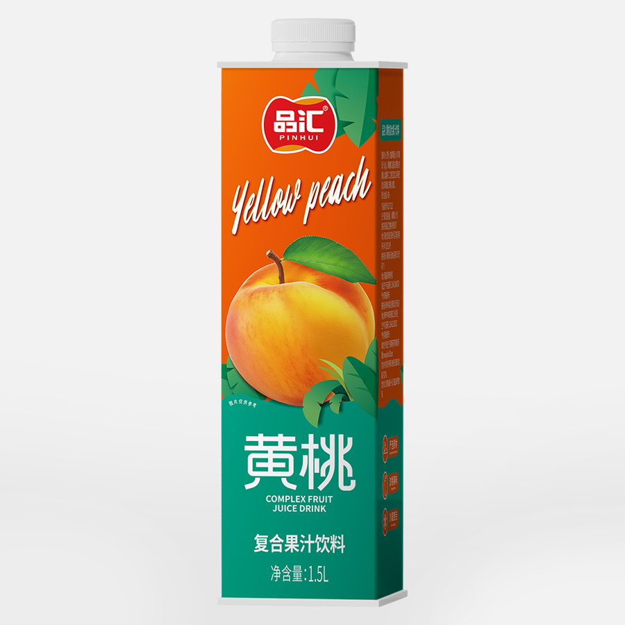 1.5L盒装黄桃汁