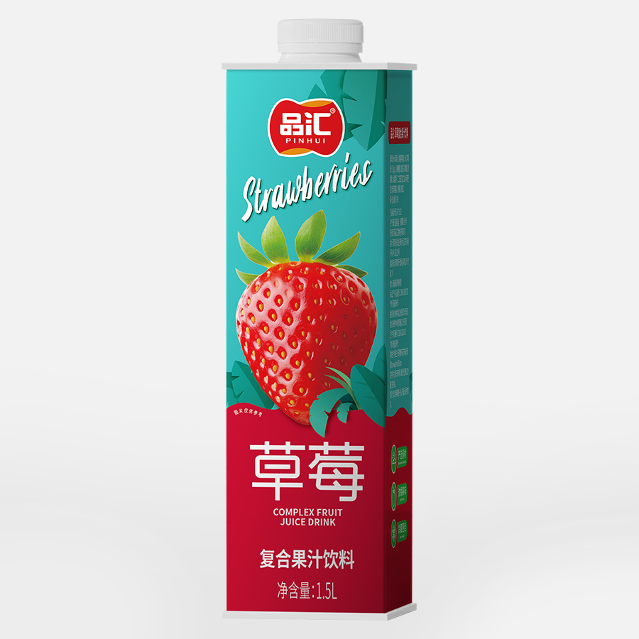1.5L盒装草莓汁