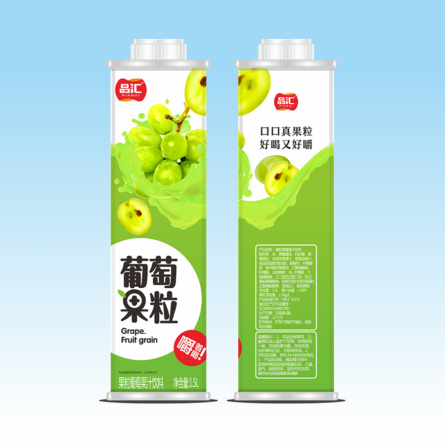 1.5L盒装葡萄果粒